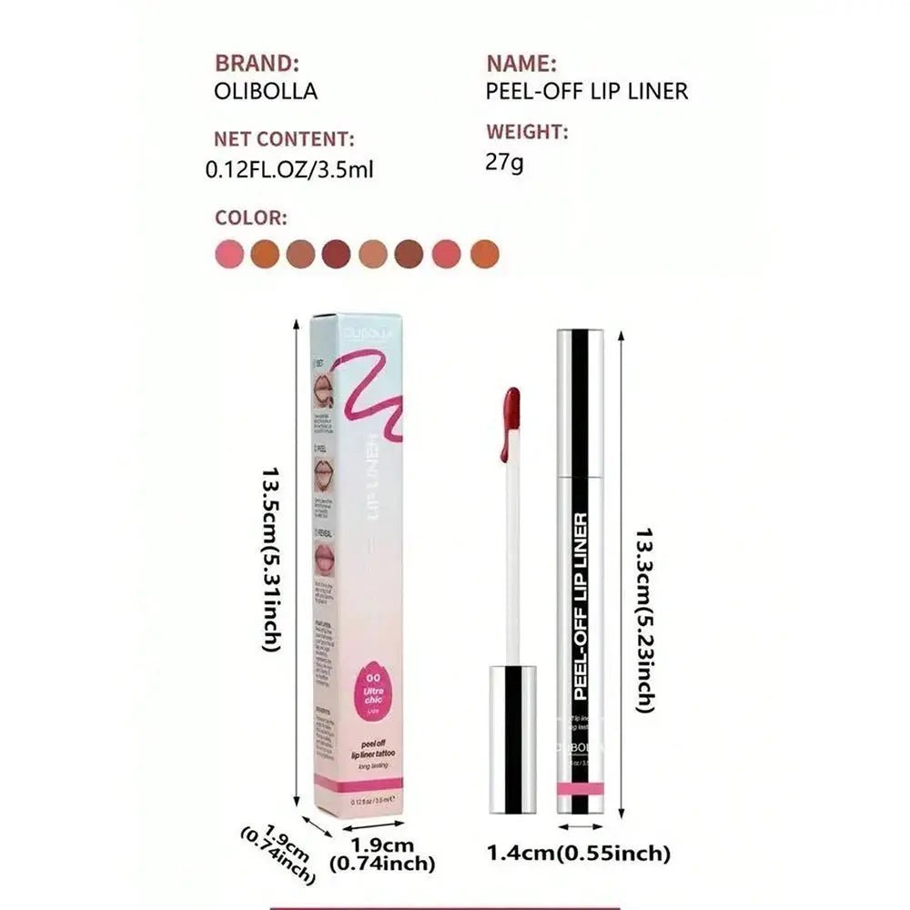 Waterproof Lip Liner Peel Off Tattoo Lipgloss Waterproof Long Lasting Matte Lip Contour Tear-off Lips Stain Cosmetics | Shopulia