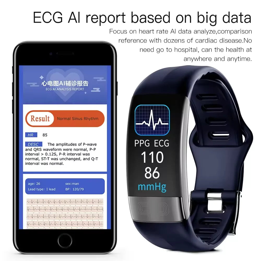 P11 Plus Smart Watch Home Health Check Sports Smart Watch with AI Voice Assistant Email Dial Call Gesture Control Functions