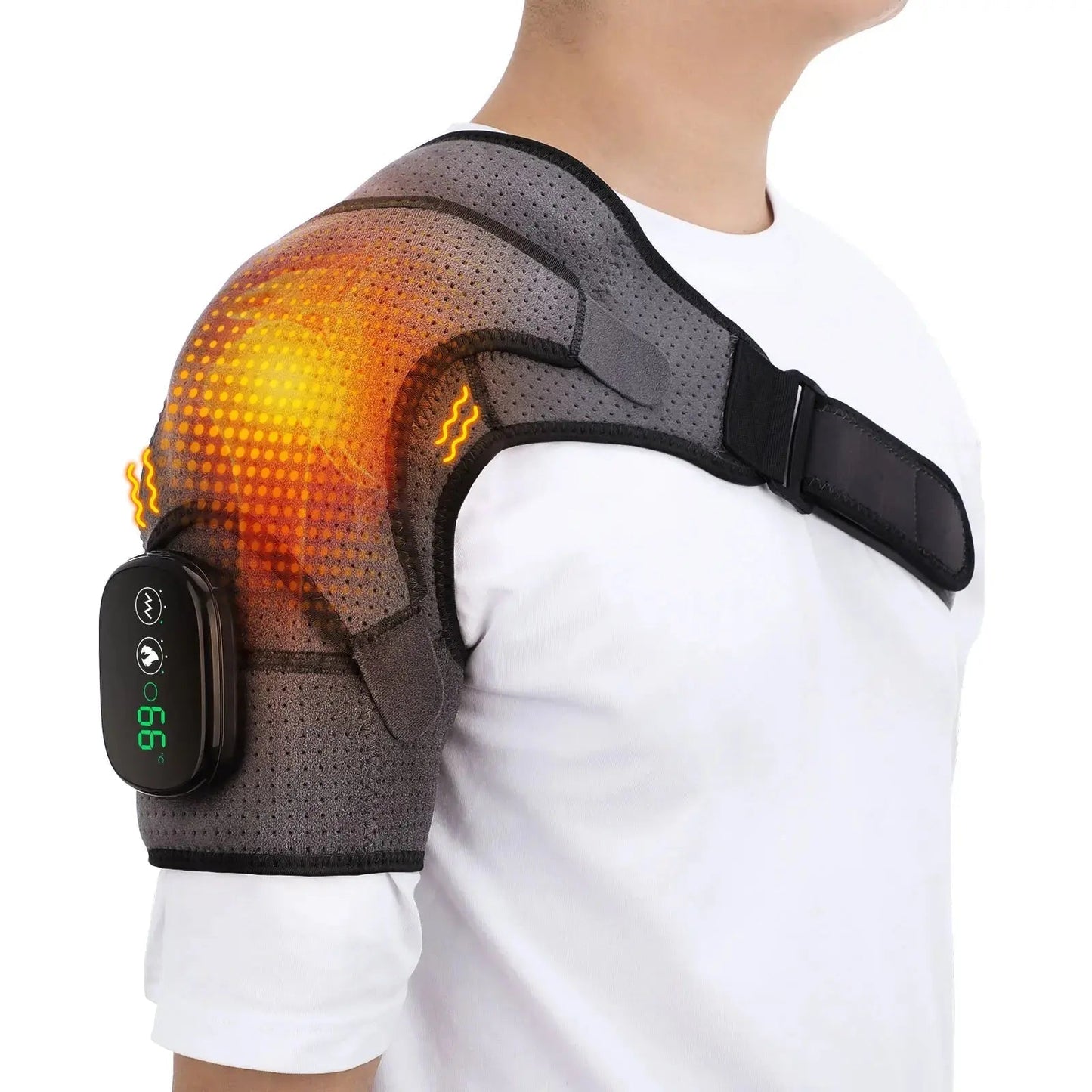 VibraHeat™ Shoulder Brace & Massager | Shopulia
