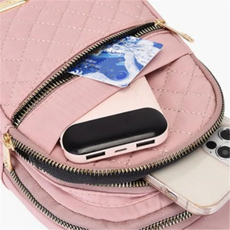 Secure & Organized: Lightweight Oxford Sling with Interior Zipper Pocket - Shopulia