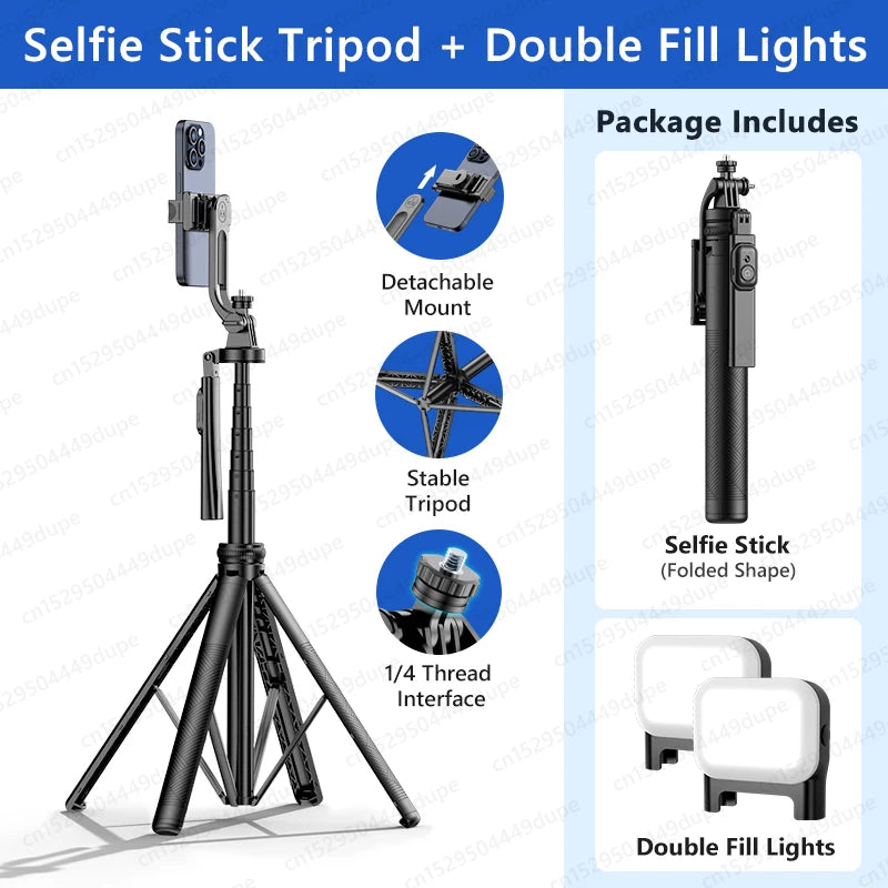 Tripod for Smartphone Light Camera,Tripods Stand with Wireless Bluetooth,Selfie Stick brackets with Phone Holder for Vlog/Video Shopulia