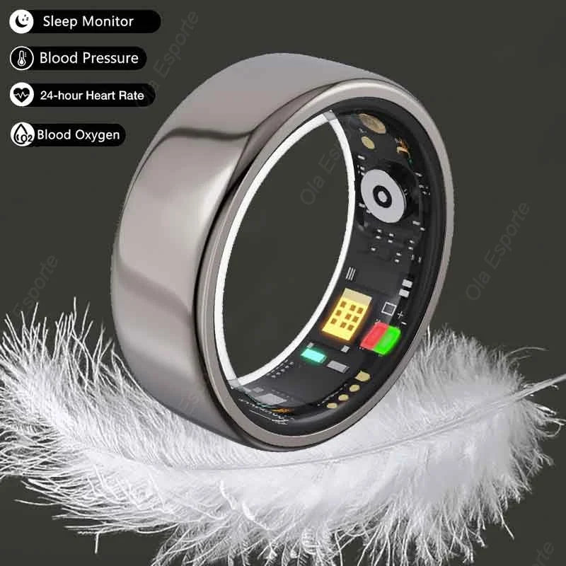 Smsmung Smat Ring Sleep Heart Rate Blood Oxygen Monitoring Ring Waterproof Smart Ring Men Women - Shopulia