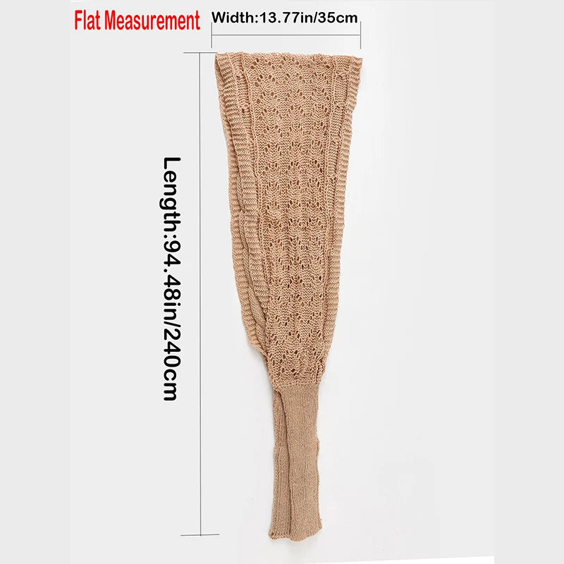The CozeWrap: All-in-One Knitted Scarf with Sleeves | Winter Wear for Women - Shopulia
