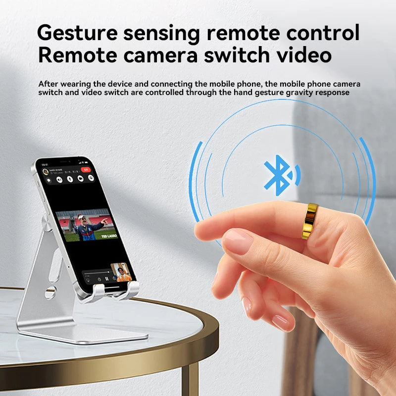 SR08 Smart Fitness Ring with Heart Rate and Blood Oxygen Monitoring