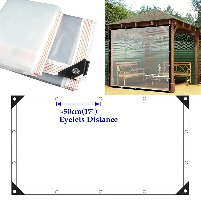 “GardenShield™ Transparent Waterproof PE Cover” | Shopulia