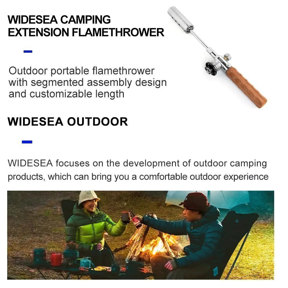 Widesea™ Detachable Camping Torch – Easy Carry BBQ Flamethrower | Shopulia