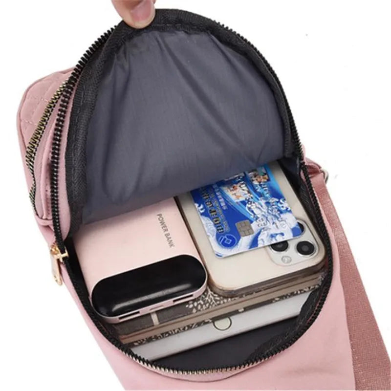 Secure & Organized: Lightweight Oxford Sling with Interior Zipper Pocket - Shopulia