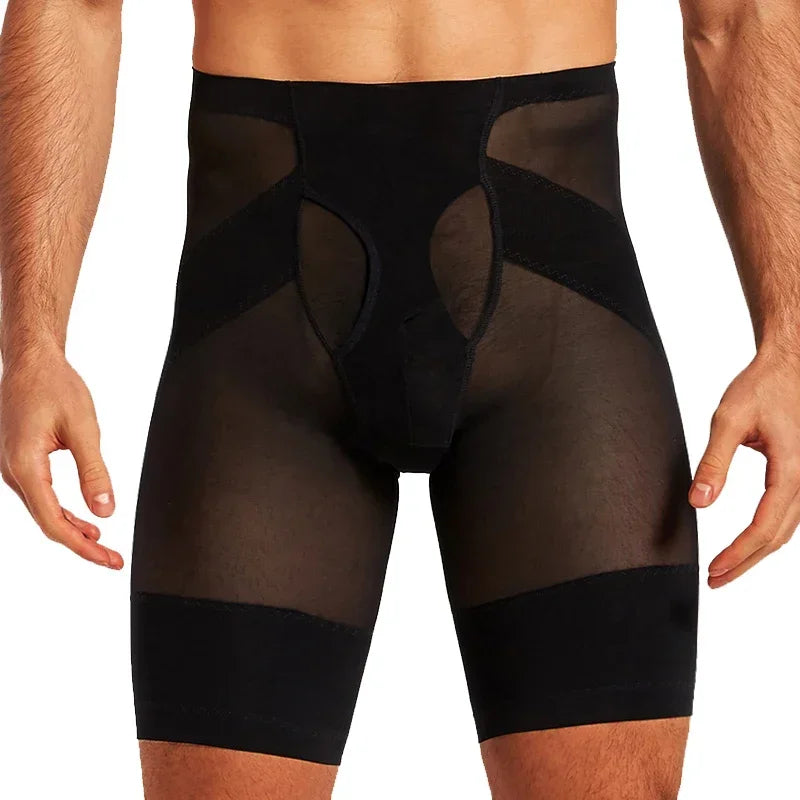 FlexPro™ Men’s Compression Gym Shorts Shopulia