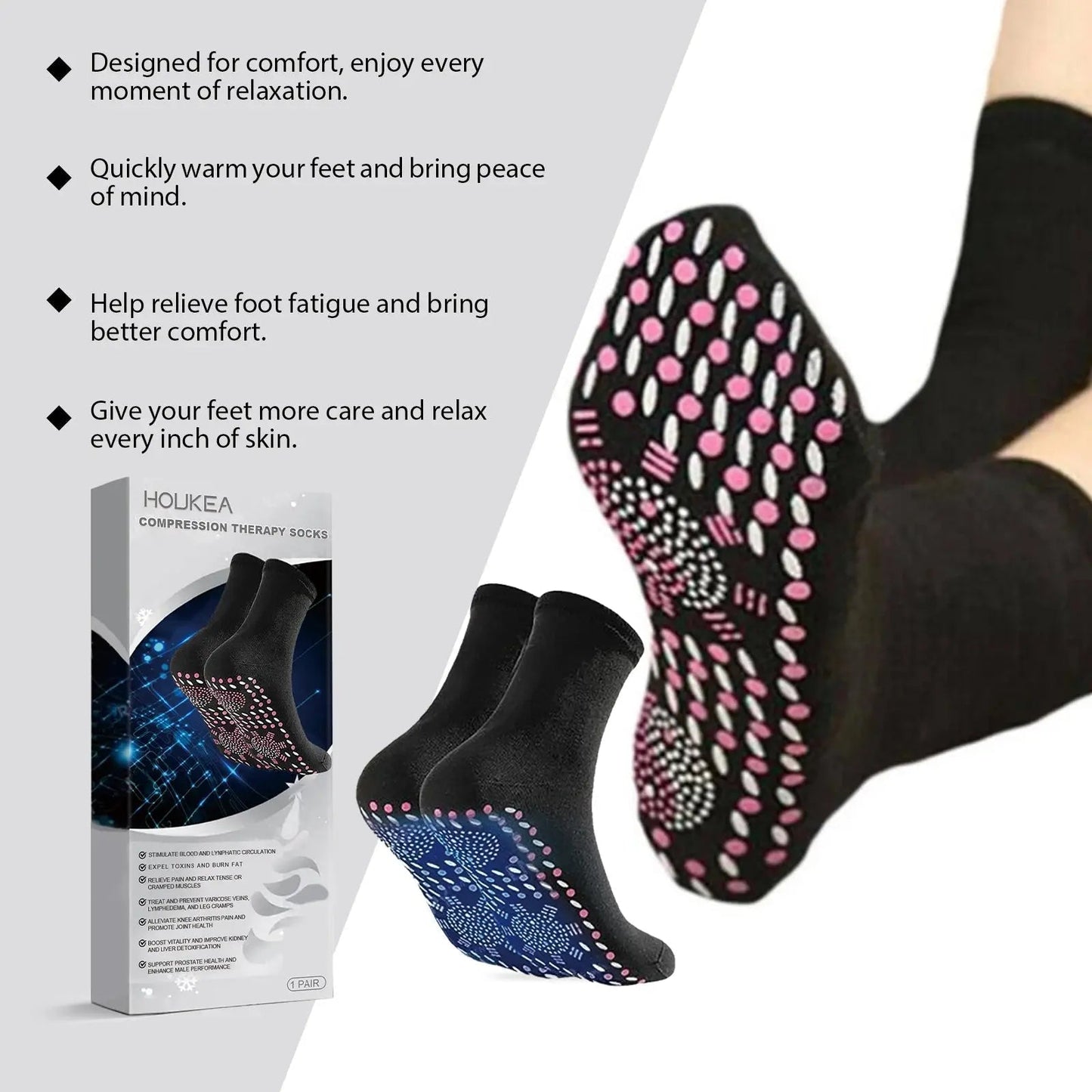 WarmEase™ Comfort Foot Socks | Shopulia