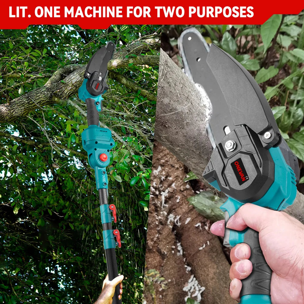 Brushless Chainsaw & Pruning Shears – 3500W, Telescopic Pole Shopulia