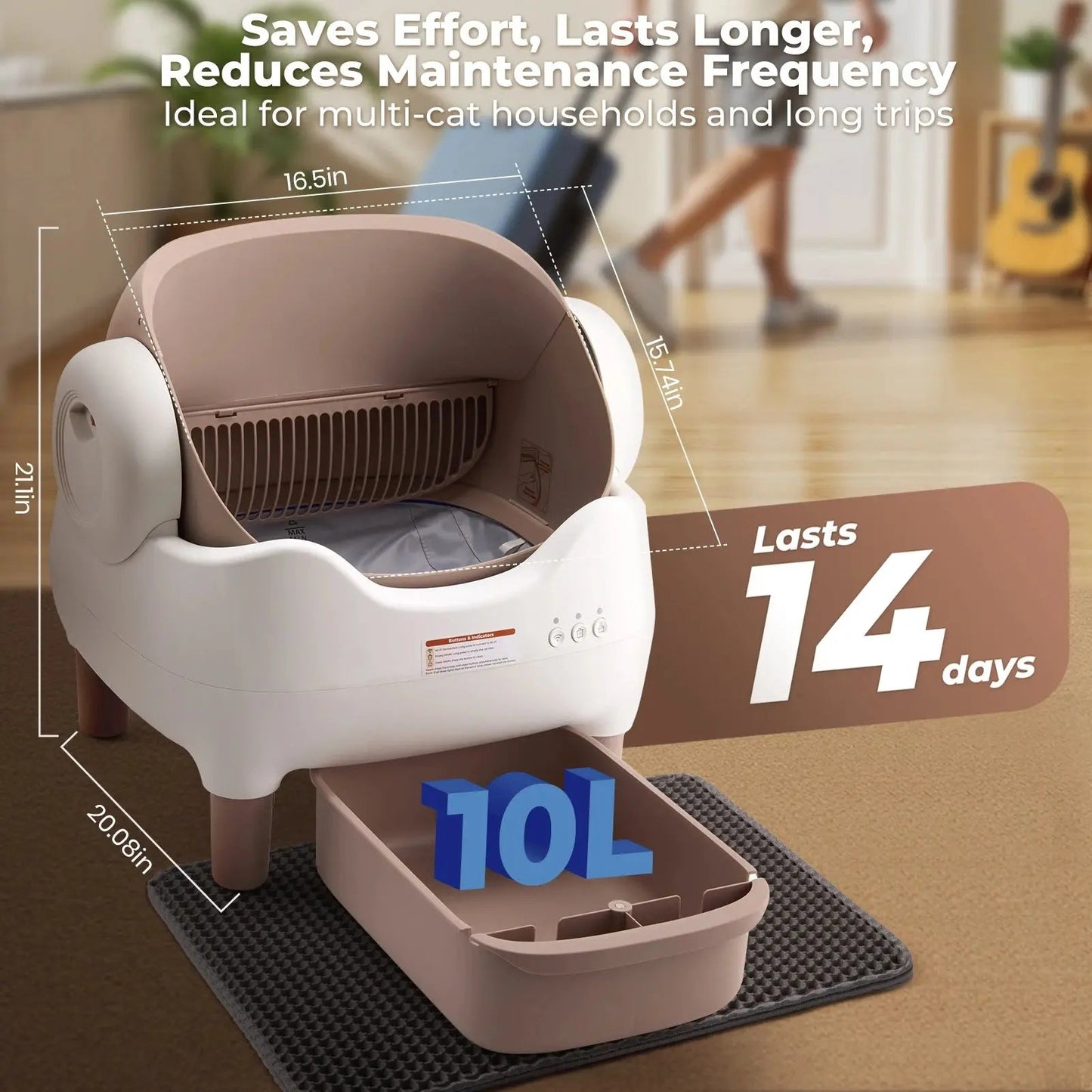 Self Cleaning Litter Box, Automatic Cat Litter Box with APP Control | Shopulia