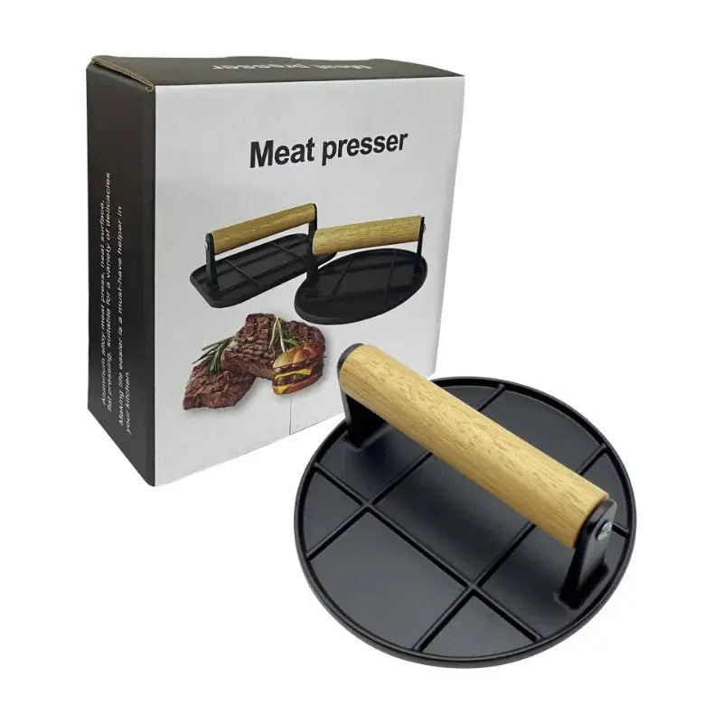 HomeGrill™ Cast Iron Meat Patty Press Shopulia