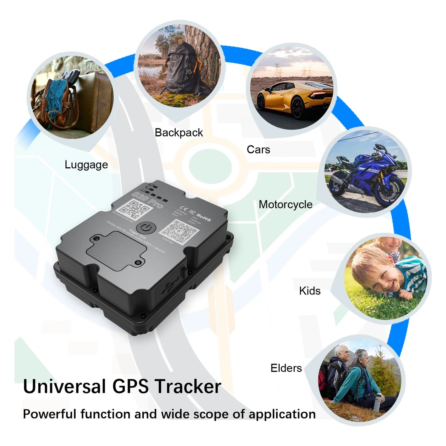 Wholesale 4G GPS Tracker for Car Motorcycle - Real-Time 30 Days Tracking Device Anti-Theft Vehicle Locator, Paid Android/iOS App Shopulia