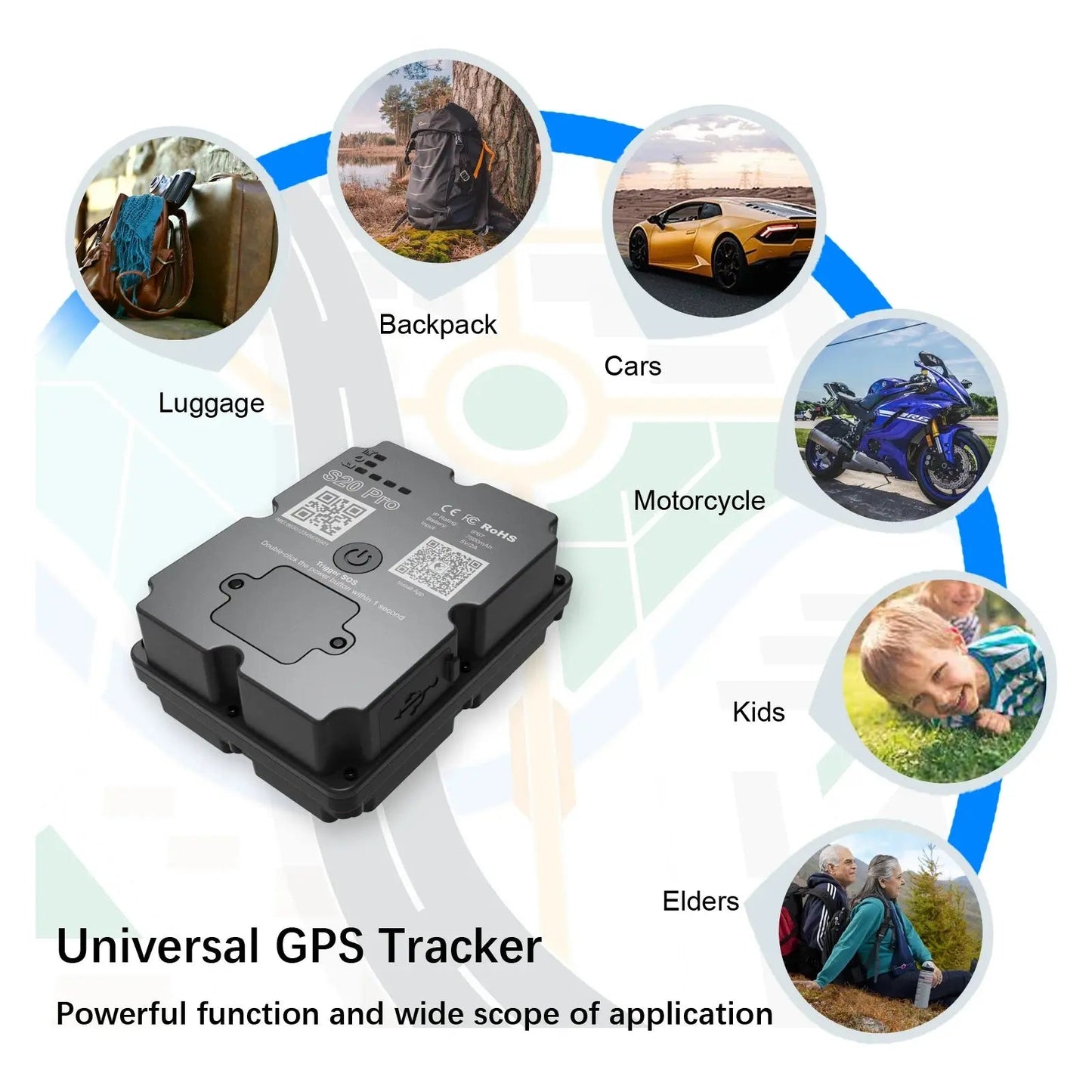 Wholesale 4G GPS Tracker for Car Motorcycle - Real-Time 30 Days Tracking Device Anti-Theft Vehicle Locator, Paid Android/iOS App | Shopulia