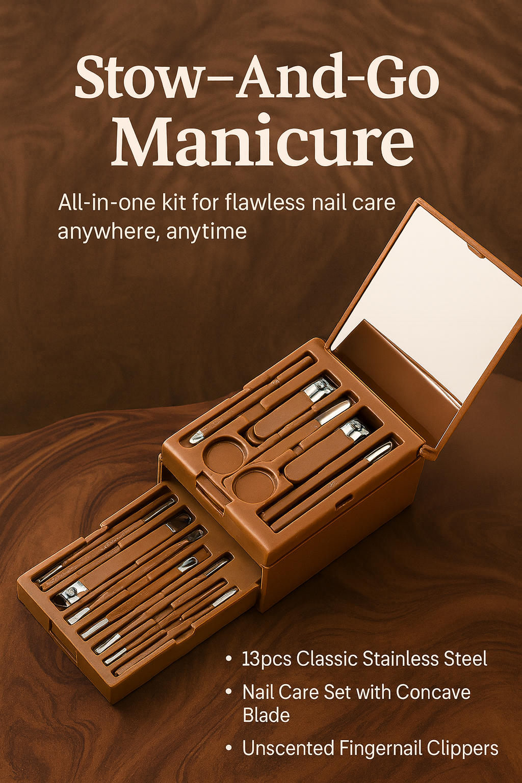 All-in-One Nail Perfection Kit with Mirror – Your Hands Deserve Luxury