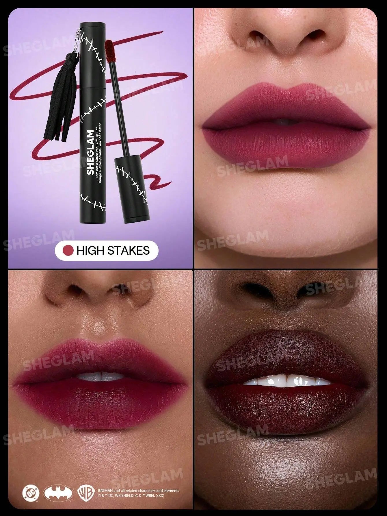 Peel-Off Lip Tint Set - High Stakes Lip Combo | Long-Lasting Face Paint Lip Stain for Women & Girls | Ideal for Y2K Fancy Fashion | Shopulia
