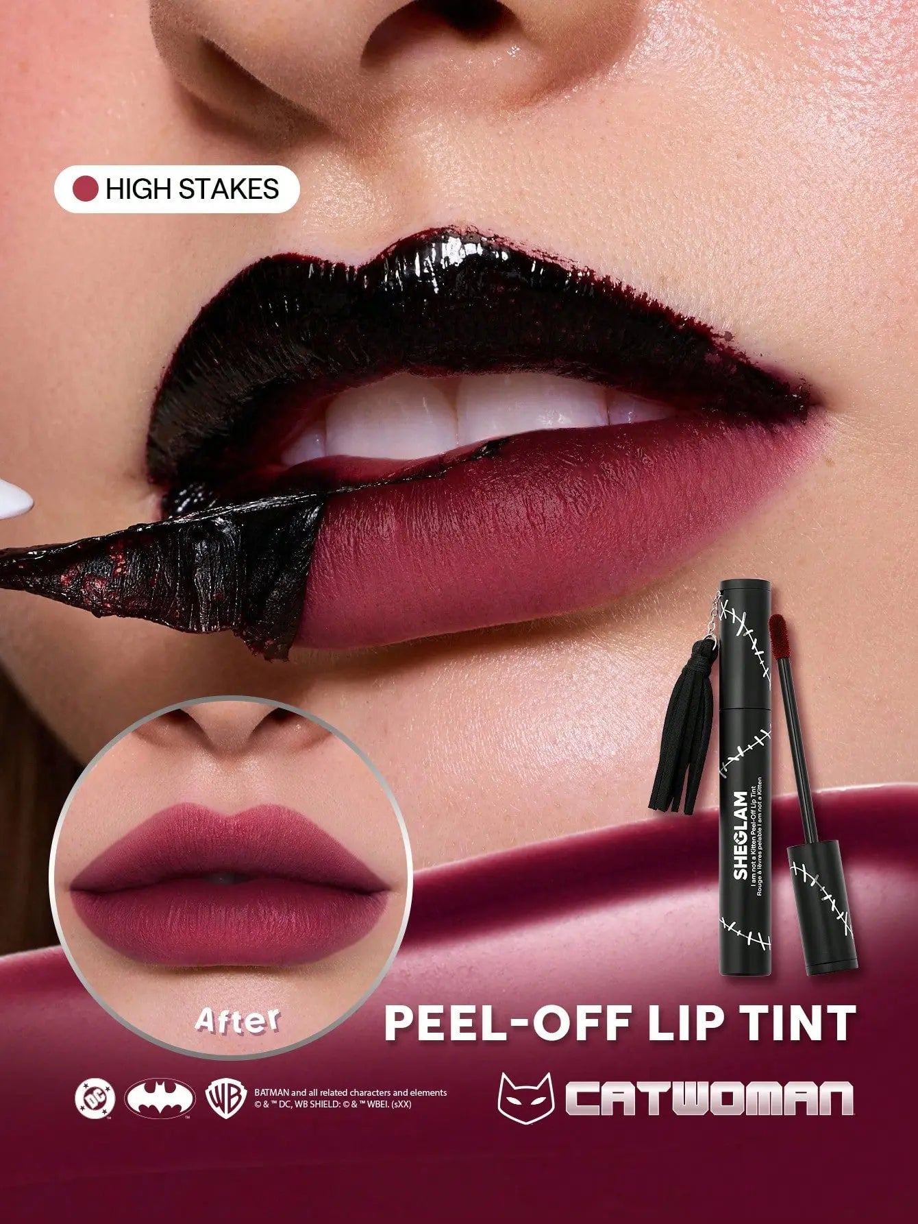 Peel-Off Lip Tint Set - High Stakes Lip Combo | Long-Lasting Face Paint Lip Stain for Women & Girls | Ideal for Y2K Fancy Fashion | Shopulia