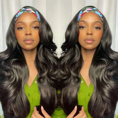16-40nch 200 Density Headband Wig Body Wave Brazilian Human Hair Wig Without Glue Full Machine Made Ready To Wear Wigs For Women Shopulia