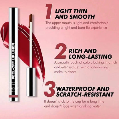 Waterproof Lip Liner Peel Off Tattoo Lipgloss Waterproof Long Lasting Matte Lip Contour Tear-off Lips Stain Cosmetics Shopulia