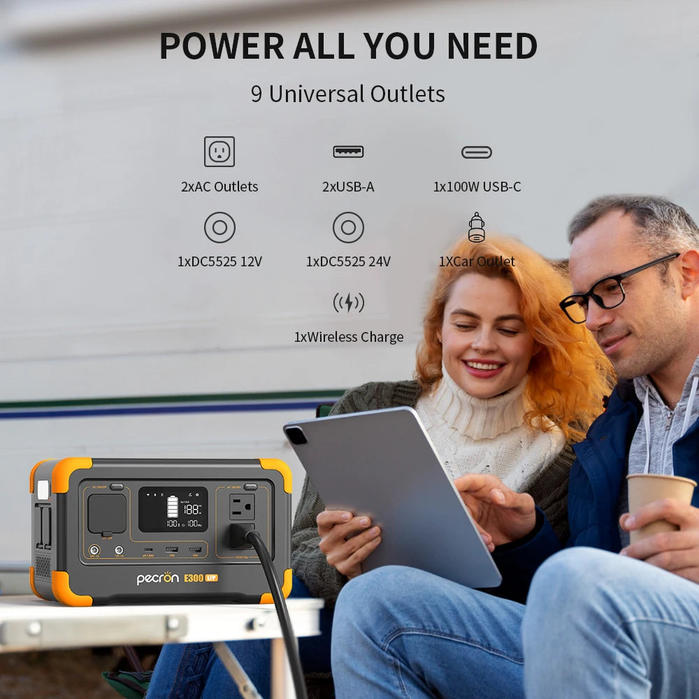 Pecron™ E300LFP 600W Portable LiFePO4 Power Station Shopulia