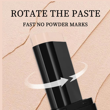 The All-In-One Wonder Stick: 2-in-1 Foundation & Built-In Brush for On-The-Go Perfection.