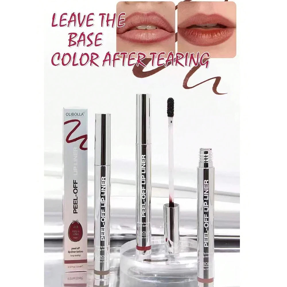 Waterproof Lip Liner Peel Off Tattoo Lipgloss Waterproof Long Lasting Matte Lip Contour Tear-off Lips Stain Cosmetics Shopulia