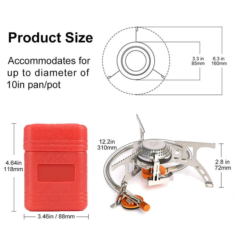 WideSea™ Outdoor Camping Gas Stove Shopulia