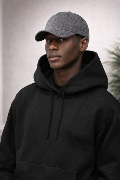 Unisex 500GSM Heavyweight Solid Color Cotton Hoodie with FREE Baseball Cap – Autumn Winter Pullover Shopulia