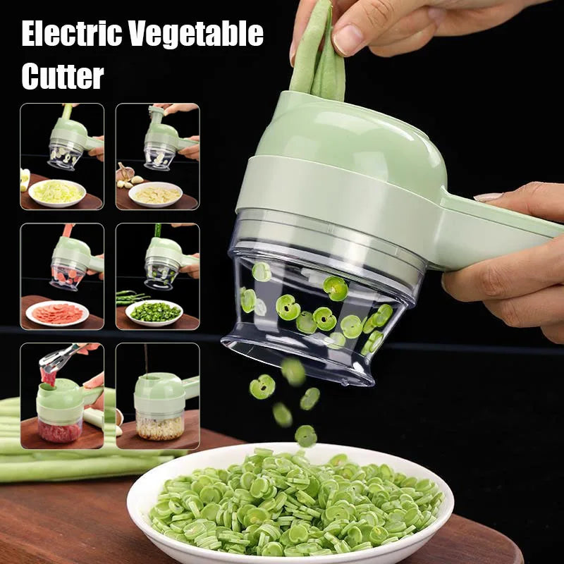 HandySlice™ Electric Vegetable & Garlic Chopper Shopulia