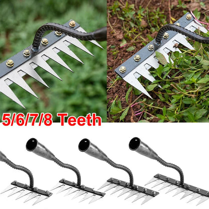 Multi-Teeth Garden Rake & Hoe – Soil Loosening Tool Shopulia