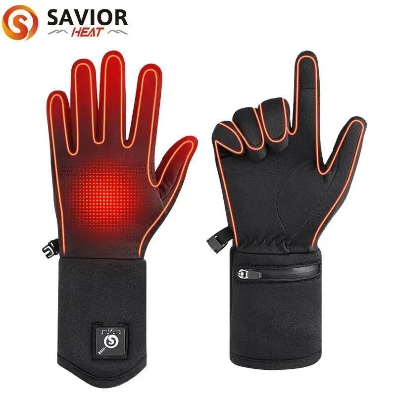 Savior Heat Electric Heated Glove Liners for Men Women Rechargeable Battery Heating Riding Ski Snowboarding  Cycling Thin Gloves | Shopulia