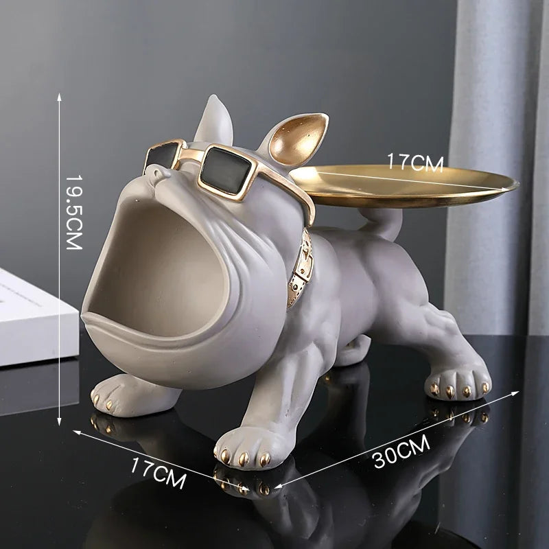PawCraft™ 30cm Bulldog Figurine Statue Shopulia