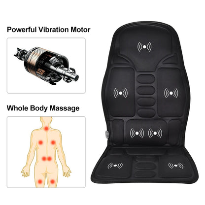 ThermaVibe™ Lumbar & Shoulder Massage Cushion Shopulia
