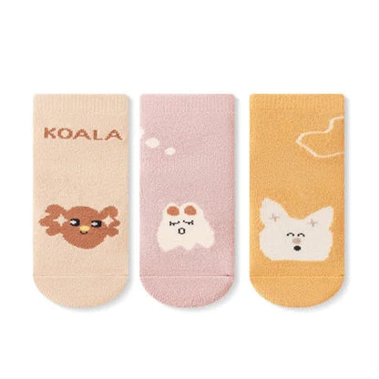 WarmTots™ Non-Slip Baby Socks – 3 Pairs Shopulia