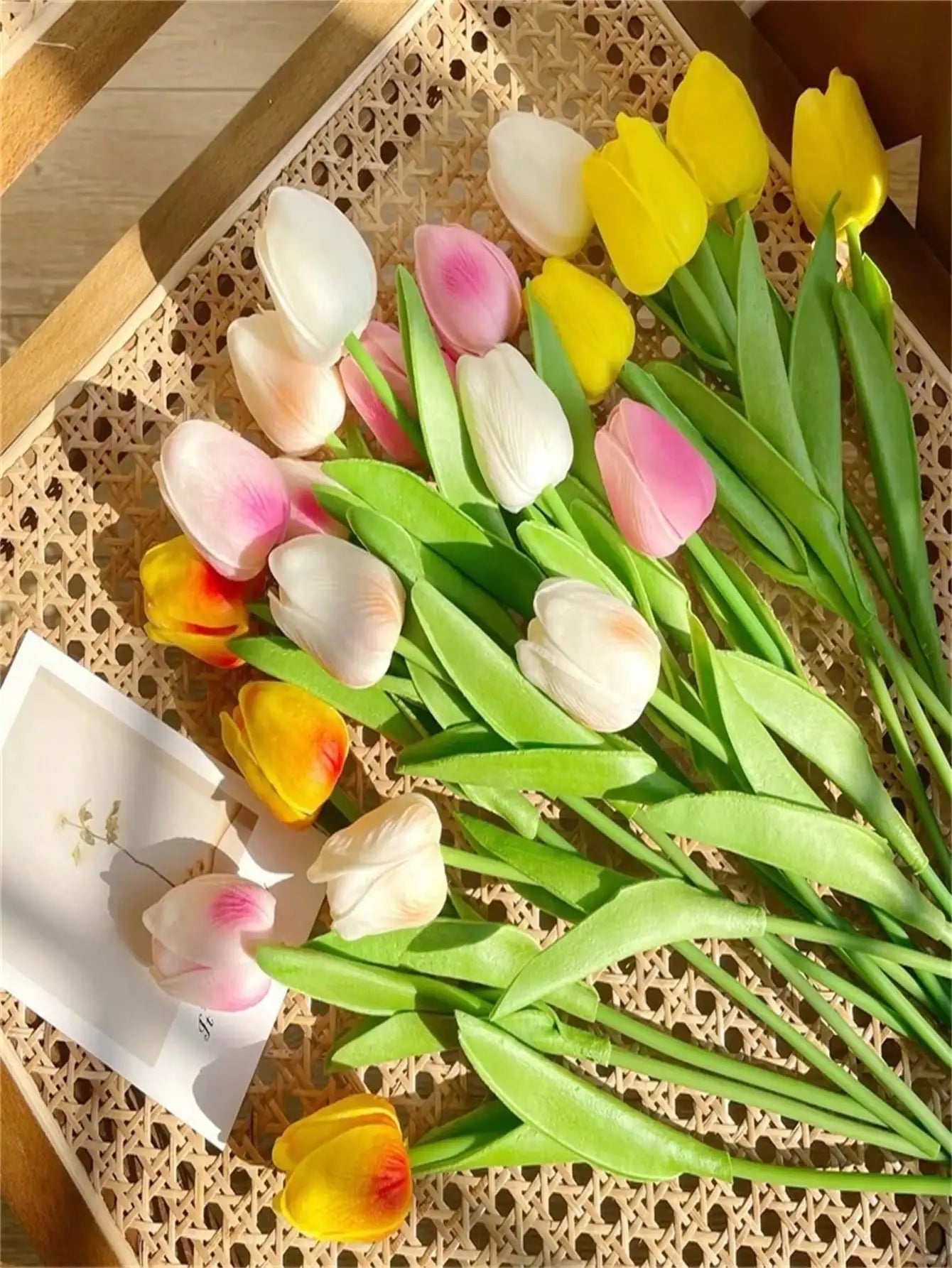 EverTulip™ Set of 6 Fake Tulips for Desk & Home Shopulia
