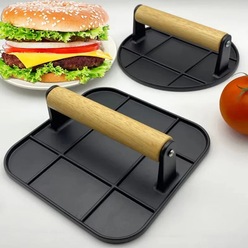 HomeGrill™ Cast Iron Meat Patty Press Shopulia