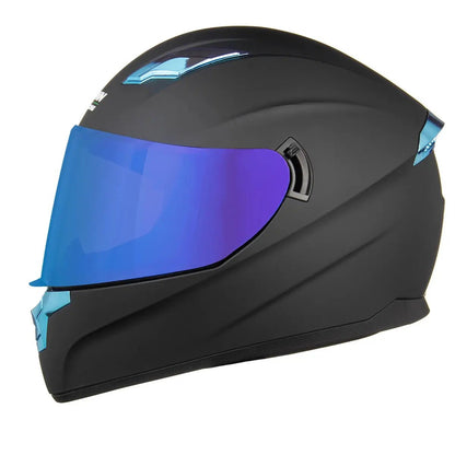 ROCK RUFI Full Face Motorcycle Helmet - Dual Lens DOT Certified All-Season Helmet | Shopulia