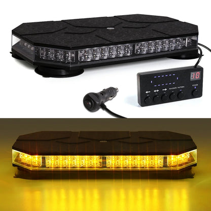 42 LED Car Roof Top Strobe Lights Emergency Warning Safety Beacon Magnetic Mount For Truck Ambulance Snow Plow police lights bli Shopulia