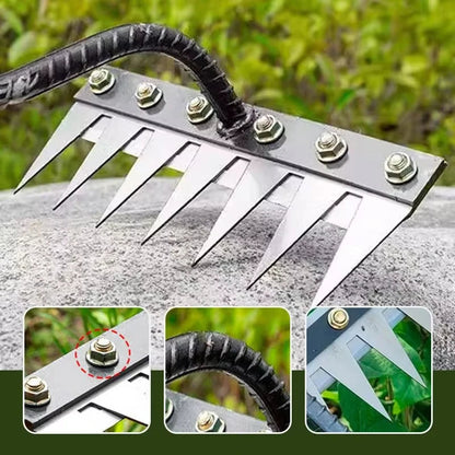 Multi-Teeth Garden Rake & Hoe – Soil Loosening Tool Shopulia