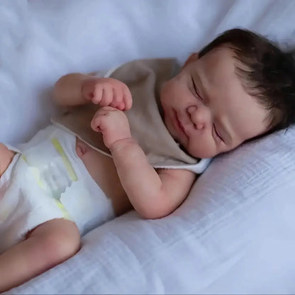 Risbecko 19 inch Already Painted Finished Reborn Baby Doll - Handmade Reborn Preemie Baby Newborn Kids Toy Gift Girl Dolls | Shopulia