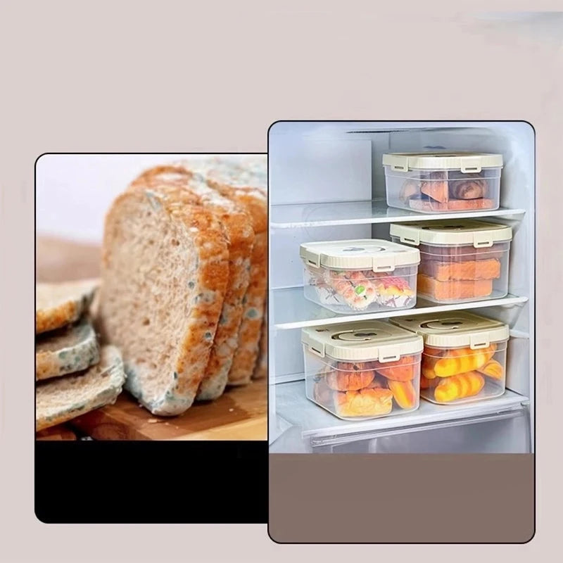 FreshKeep™ Transparent Bread Box with Handle Shopulia