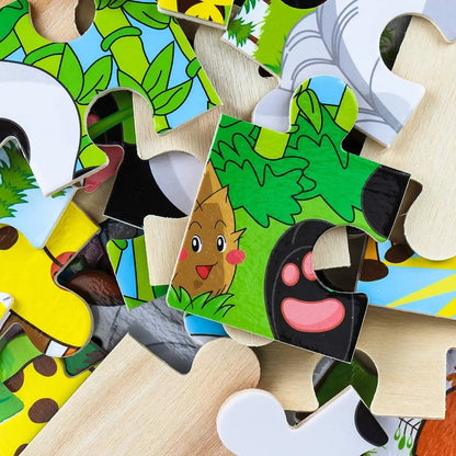 EduWood™ 9/16 Animal Jigsaw Puzzles Shopulia