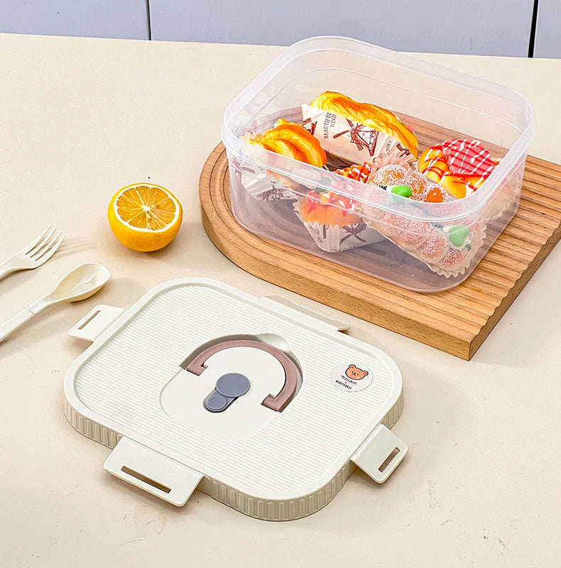 FreshKeep™ Transparent Bread Box with Handle Shopulia