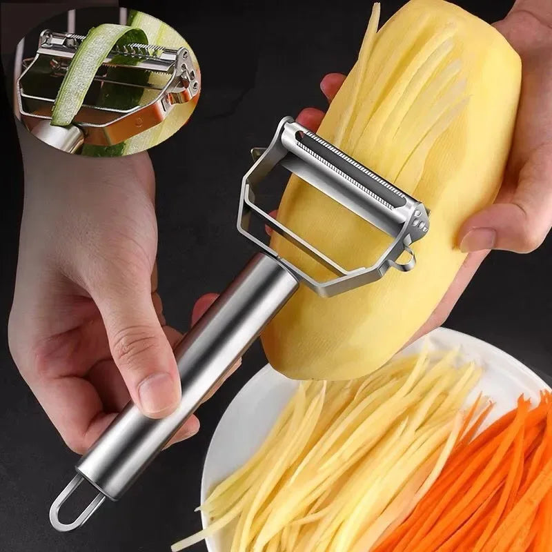 MultiPeel™ Stainless Steel Kitchen Peeler Shopulia