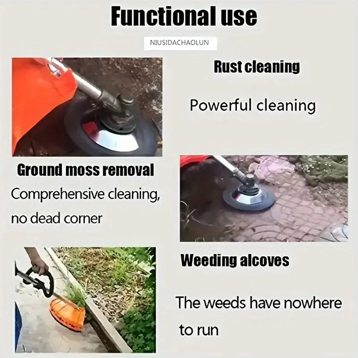 GrassEater™ Steel Trimmer Brush Head Shopulia