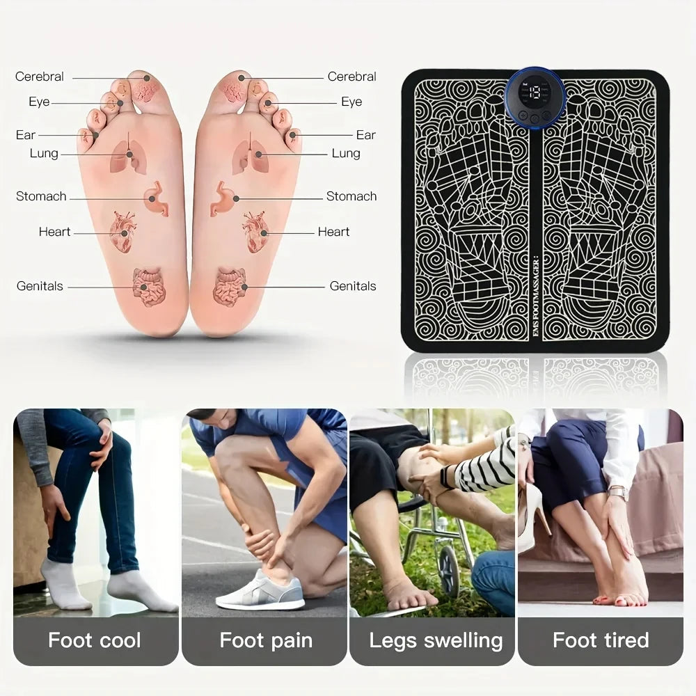 FootEase™ Electric Foot Massager Pad Shopulia