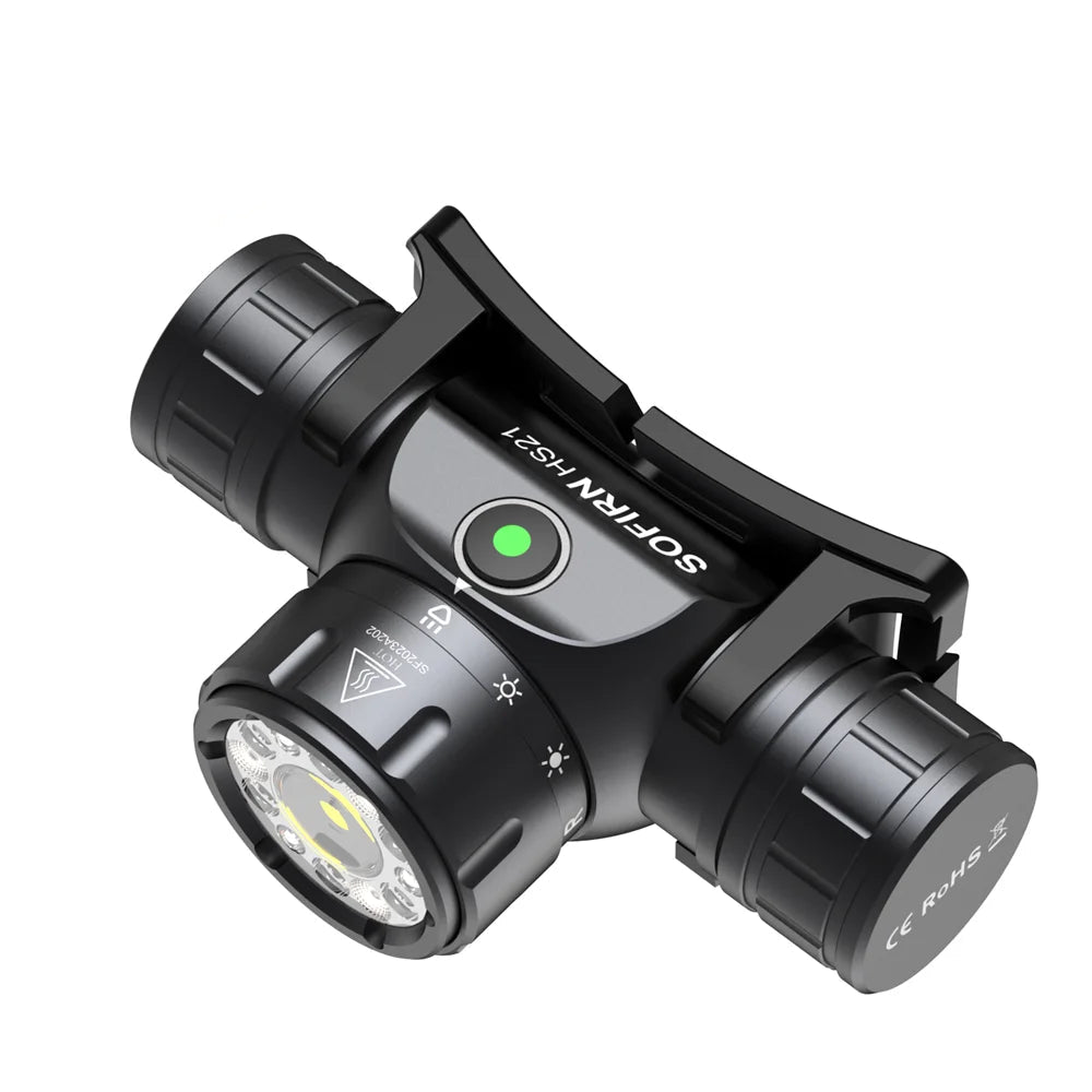 Sofirn HS21 2000lm EDC Headlamp 18650 USB C Rechargeable Flashlight SFT40 Powerful Headlight With Infrared Switch Shopulia