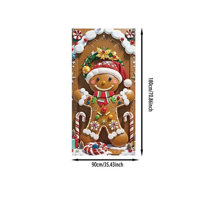 “Gingerbread Man Xmas Banner – Perfect for Porch & Party Decor” Shopulia