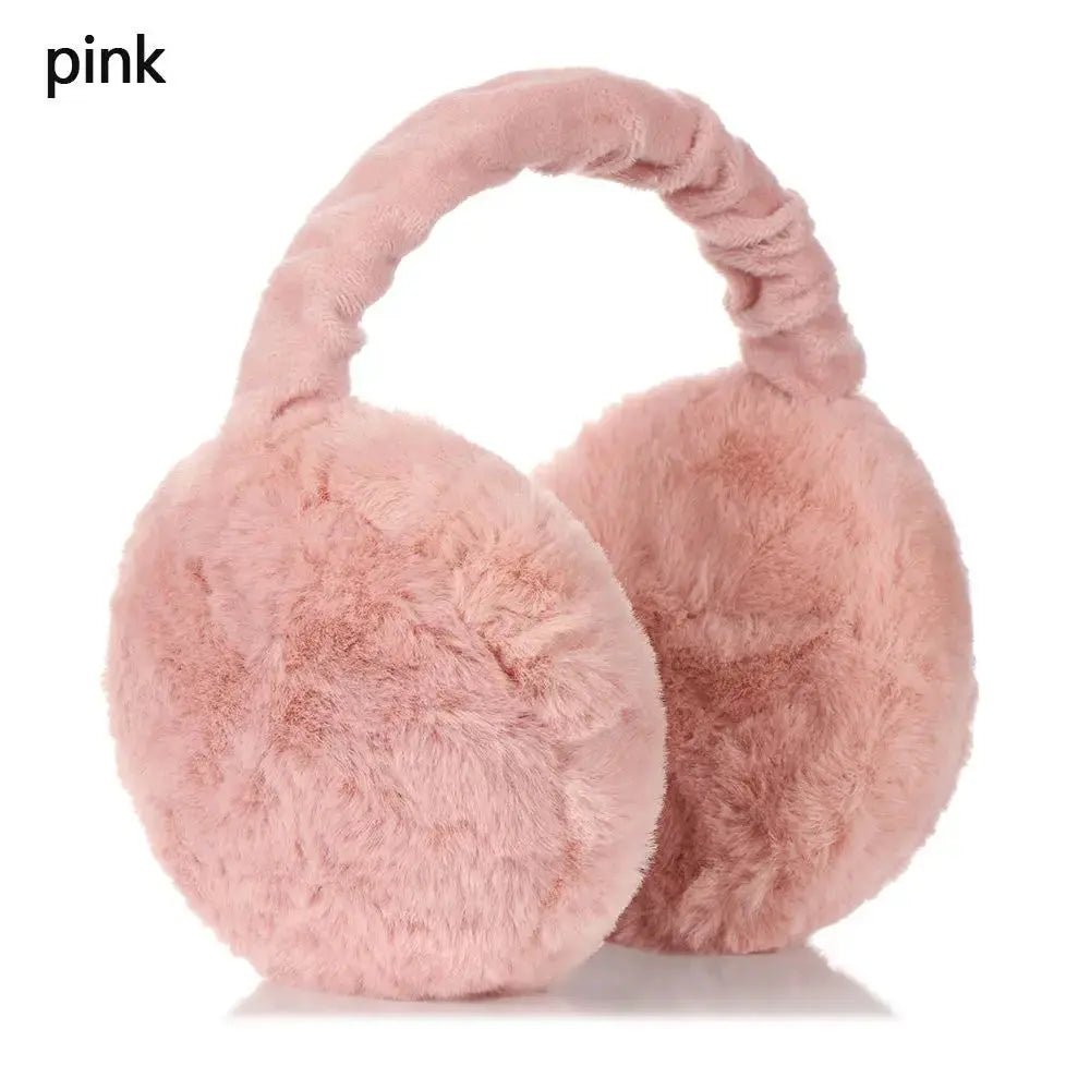 Fashion Autumn Winter Earmuffs Women Men Ear Warmer Plush Solid Color Adjustable Foldable Ear Muffs Earflap Earmuffs | Shopulia