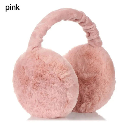 Fashion Autumn Winter Earmuffs Women Men Ear Warmer Plush Solid Color Adjustable Foldable Ear Muffs Earflap Earmuffs | Shopulia